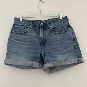Everlane The Denim Short Hi- Rise Rolled Cuff Hem Size 29
